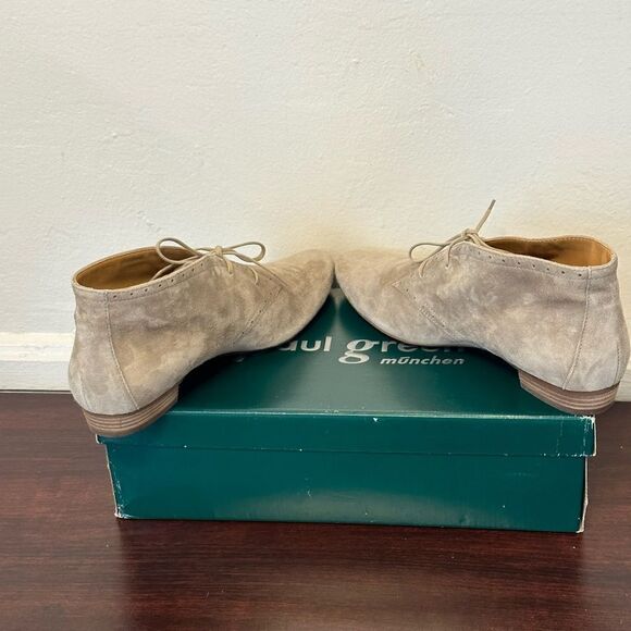 Paul Green EUC Handmade  7,5 US/5 UK/ 38Europe  Suede chukka  Boots Lace up - Picture 12 of 16